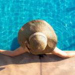 Pool in the summer